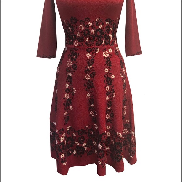 Taylor Floral Print Fit & Flare Dress - Picture 2 of 6